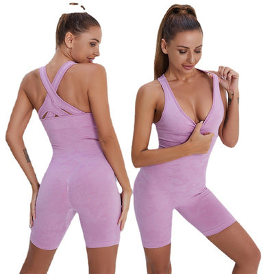 Traje de Yoga Aéreo con Espalda Descubierta Ajustado y Elegante - Image 4