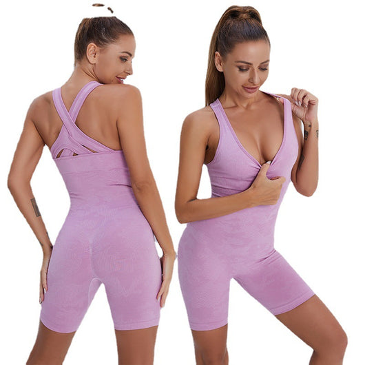 Traje de Yoga Aéreo con Espalda Descubierta Ajustado y Elegante - Image 4