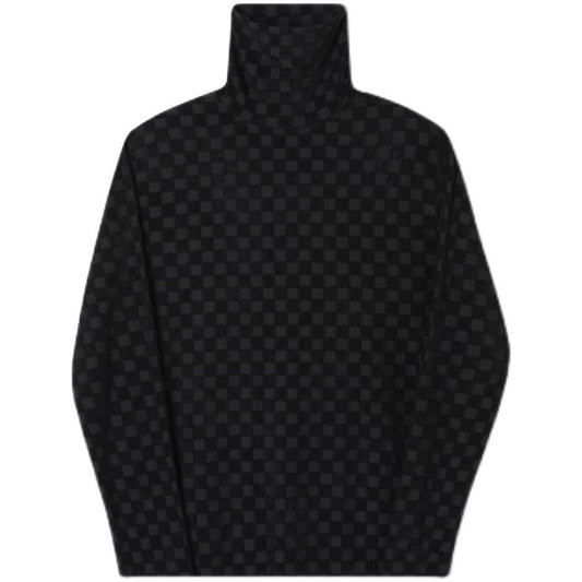 Polera Cuello Alto Jacquard a Cuadros para Hombre - Image 2