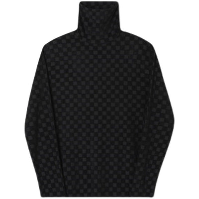 Polera Cuello Alto Jacquard a Cuadros para Hombre - Image 2