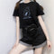 Playera Crop Top Corta de Cintura Alta para Mujer