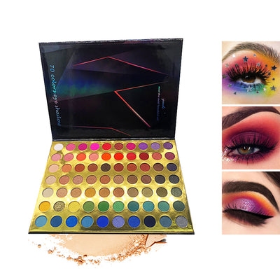 Paleta de 70 Sombras Oculares Mate y Perladas Multicolor