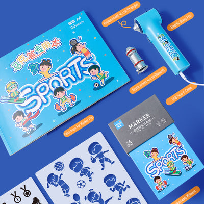 Kit de Aerógrafo Profesional Astro Sports Marker - Image 3