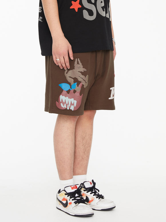 Shorts de Playa Hombre Estilo Americano con Estampado