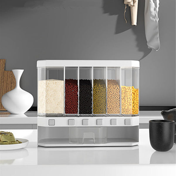 Contenedor de Almacenamiento Transparente con Dosificador - Recipiente para Arroz y Cereales