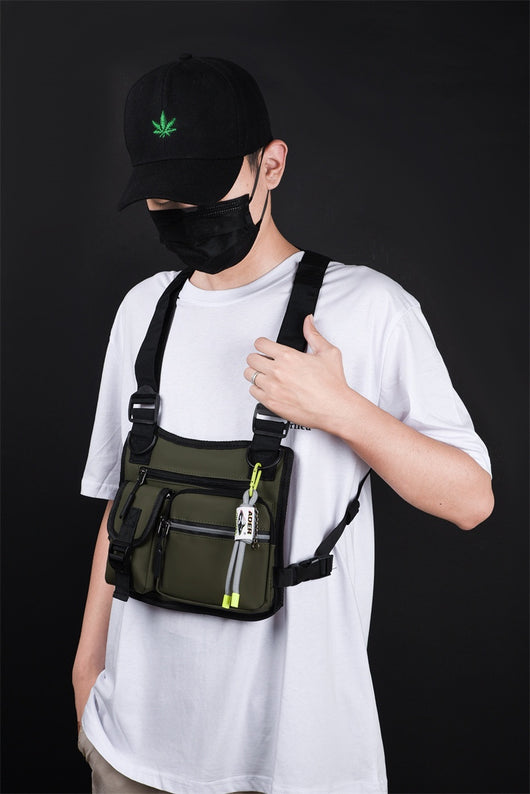 Chaleco de Trabajo Funcional con Bolsa Pectoral y Reflectivos - Image 9