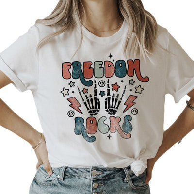 Playera Holgada con Letras Dulces - Cuello Redondo - Image 5