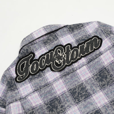 Camisa Chaqueta de Cuadros Vintage para Hombre - Image 3