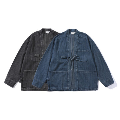 Chaqueta Denim Retro Estilo Chino para Hombre - Image 5