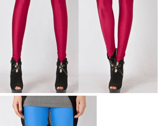 Leggings de Seda Helada Brillante Talla Grande Ajustados Elásticos Premium - Image 5
