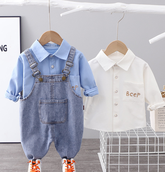 Pantalón Vaquero Infantil Estilo Western - Jumpsuit Trendy para Bebés - Image 14