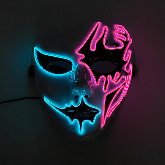 Máscara Zombie Grimace Luminiscente con Luz Fría para Halloween - Image 14