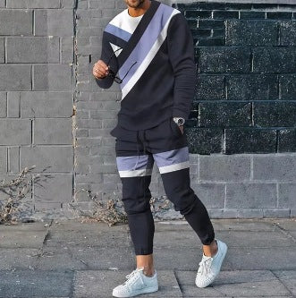 Traje Étnico Estampado de Manga Larga para Hombre - Image 4