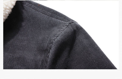 Chaqueta Casual Oversize para Hombre con Rayas Finas - Image 11