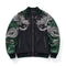 Chaqueta Beisbolera Dragón Bordado - Casual y Resistente