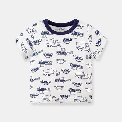 Playera Infantil con Estampado de Auto - Manga Corta para Niños - Image 4