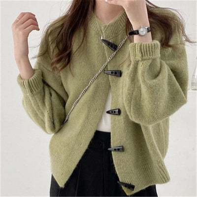 Suéter Cardigan Holgado Estilo Occidental para Mujer - Image 4