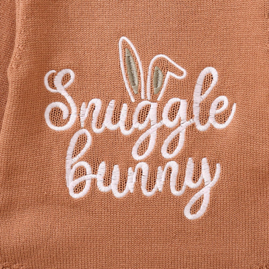 Suéter Infantil con Orejas de Conejo y Bordado de Letras para Pascua - Image 31
