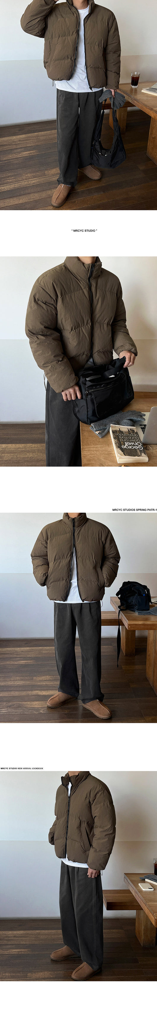 Chaqueta de Plumas Suelta Cálida Estilo Coreano para Hombre - Image 9