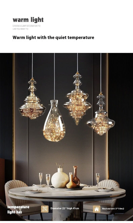 Lámpara Colgante de Cristal Minimalista Moderna - Image 15