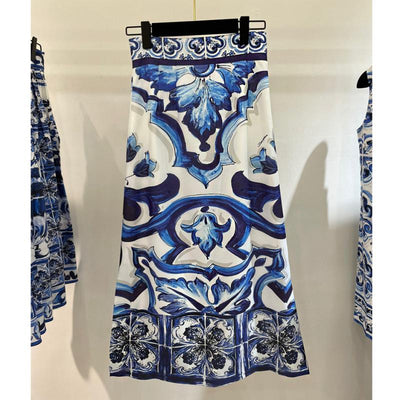 Falda Larga Estampada con Personalidad para Mujer - Image 6