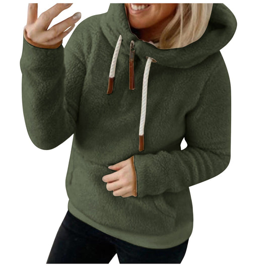 Chaqueta Plush con Capucha y Bolsillos para Mujer - Image 10