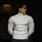 Suéter Tejido Retorcido Cuello Alto Slim Fit Hombre