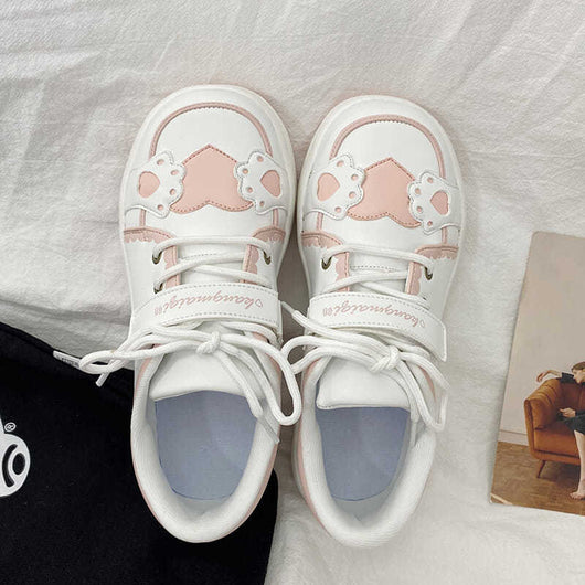 Tenis Deportivos Blancos para Mujer con Suela Gruesa y Estilo - Image 4