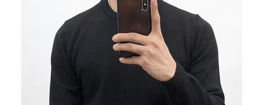 Suéter Básico Cuello Redondo para Hombre - Pullover Versátil - Image 18