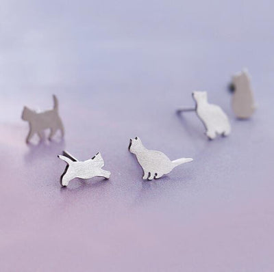 Aretes de Gato Travieso Elfo en Plata de Ley - Image 10