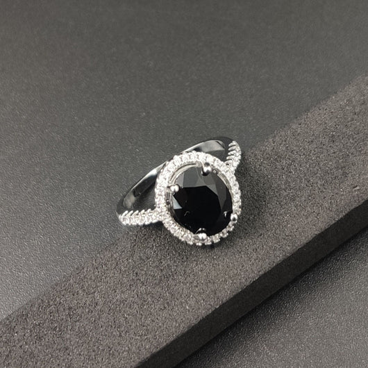 Anillo de Diamantes Zircón Redondo Lujo - Compromiso y Boda - Image 27