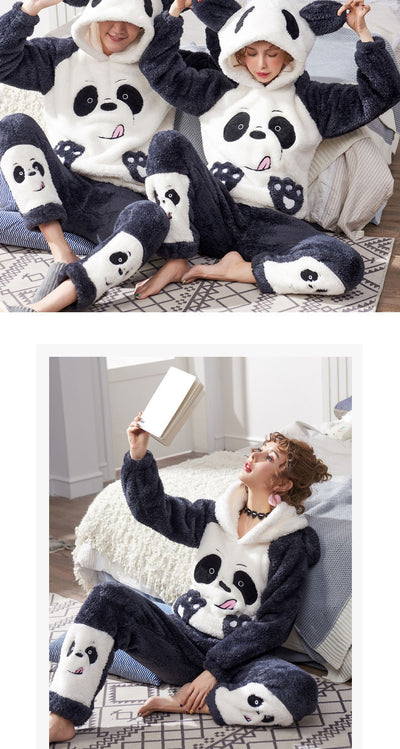 Pijama para Parejas Otoño Invierno Coral - Image 7