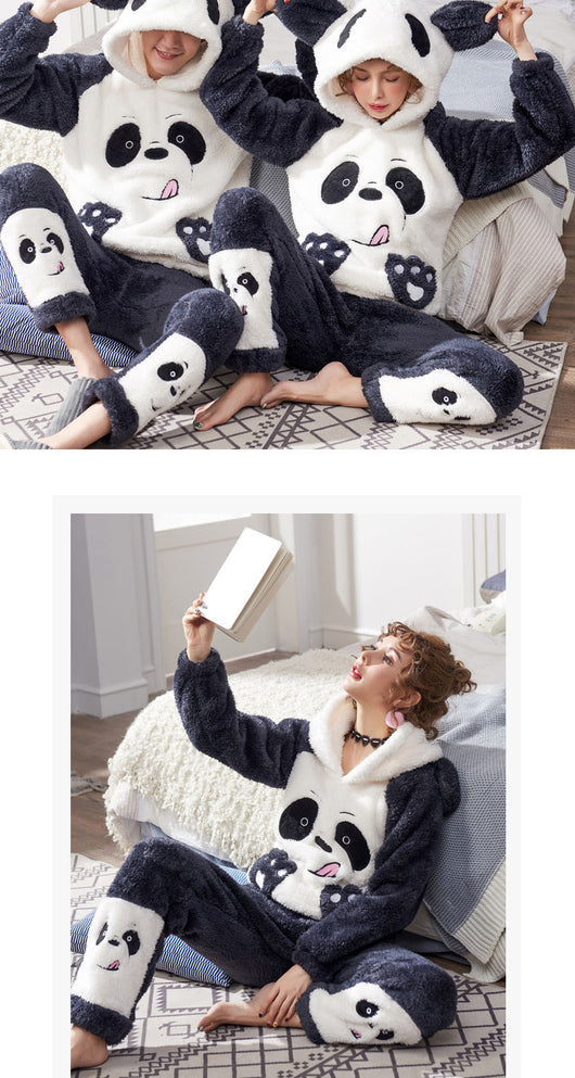 Pijama para Parejas Otoño Invierno Coral - Image 7