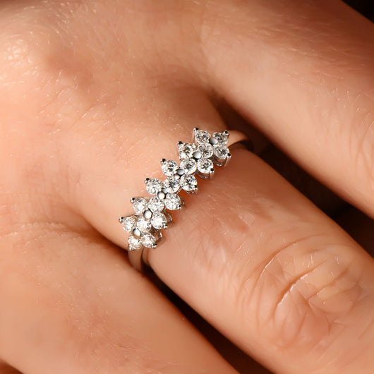 Anillo de Plata Esterlina S925 con Moissanita - Diseño Sofisticado - Image 16