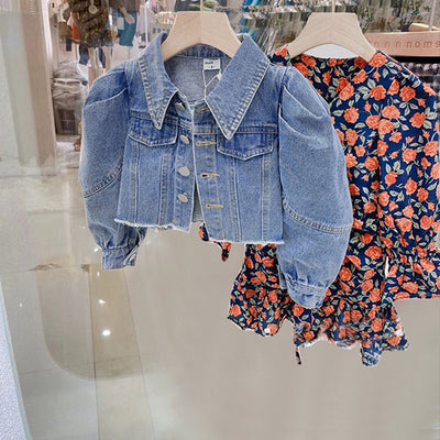 Ropa Denim Infantil Coreana - Estilo Dulce y Moderno para Niñas - Image 6