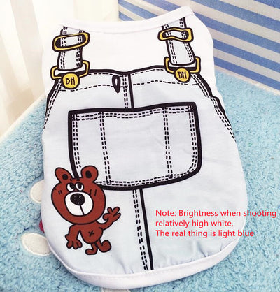 Ropa Fresca de Algodón para Mascotas - Diseño Ajustable Primavera Verano - Image 3