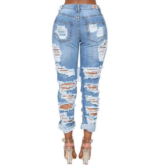 Pantalones Vaqueros Rotos Estilo Europeo y Americano - Image 3