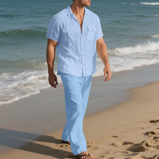 Traje Ejecutivo de Manga Corta para Hombre - Image 13
