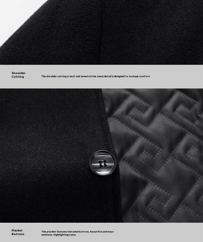 Abrigo de Lana Premium para Hombre Maduro - Estilo Solapa Clásica - Image 17