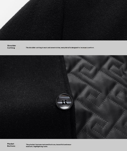 Abrigo de Lana Premium para Hombre Maduro - Estilo Solapa Clásica - Image 17