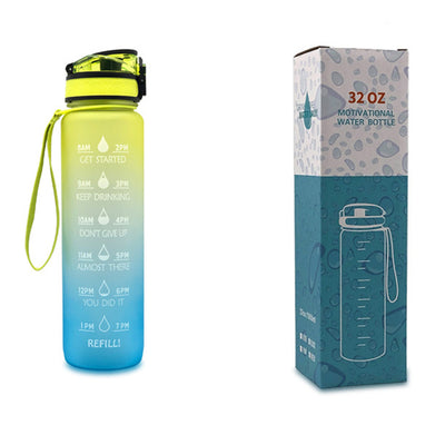 Botella Deportiva 1L Tritan con Marcador de Tiempo - Botella Motivacional Hermética para Fitness y Ciclismo - Image 24