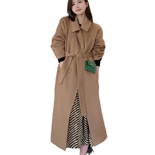 Abrigo de Lana Estilo Hepburn Elegante para Otoño e Invierno - Image 12