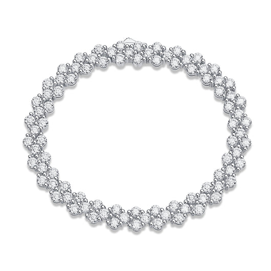 Pulsera de Lujo Canon: Plata S925 con Moissanita Premium y Baño de Platino - Image 12