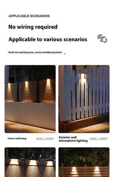 Lámpara Solar de Pared para Jardín - Image 19