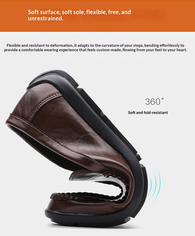 Zapatos Casuales de Cuero Transpirable para Hombre con Suela Suave - Image 16