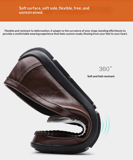 Zapatos Casuales de Cuero Transpirable para Hombre con Suela Suave - Image 16