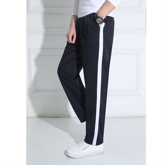 Pantalones de Uniforme Escolar Azul Marino con Rayas Amarillas Ancho - Image 22