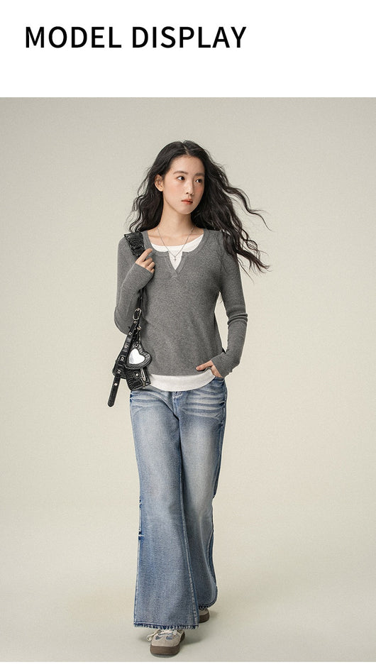 Blusa Interior Térmica Cuello V Manga Larga para Mujer - Image 11