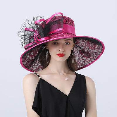 Sombrero de Ala Ancha para Mujer - Tela Satinada Transpirable y Cómodo - Image 9