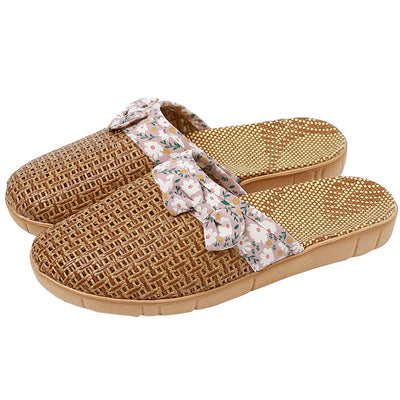 Pantuflas de Lino y Pasto para Mujer - Antideslizantes para Casa - Image 8